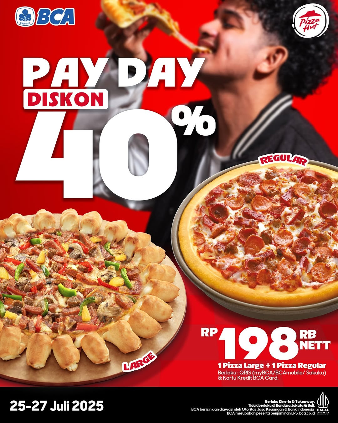 Promo Pizza Hut HUT BCA Payday Hemat 40% - Image 1
