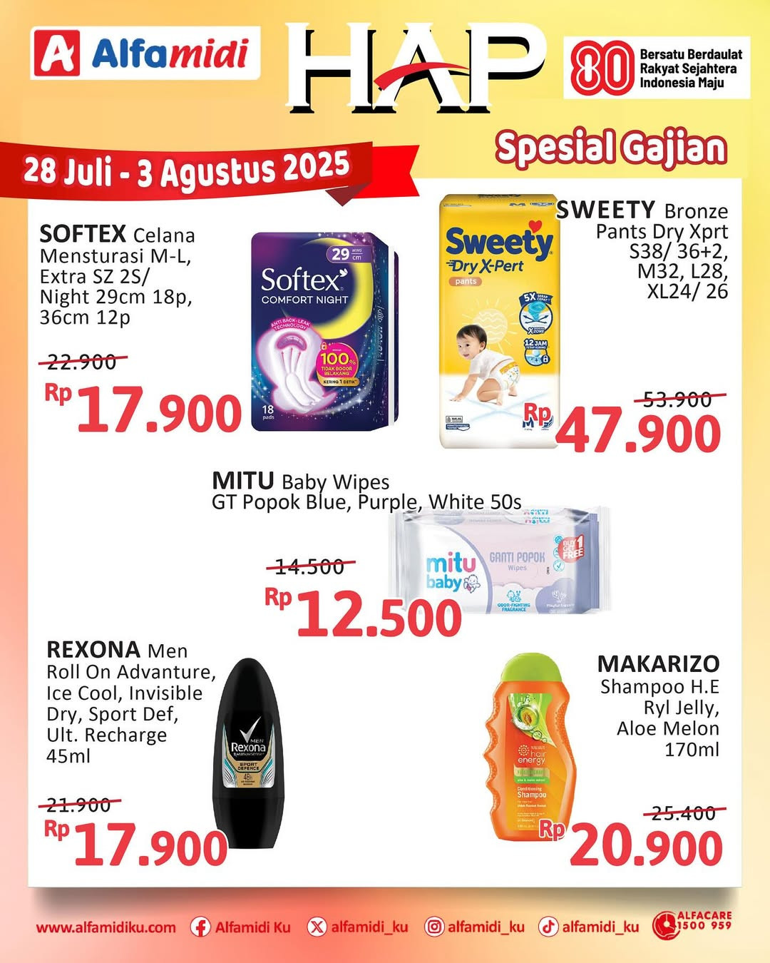 Promo Alfamidi HAP Periode 28 Juli - 3 Agustus 2025 - Image 1