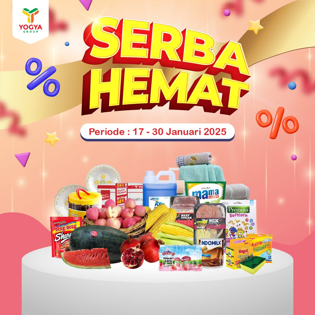 Promo Yogya Toserba Serba Hemat Periode 17 - 31 Januari 2025
