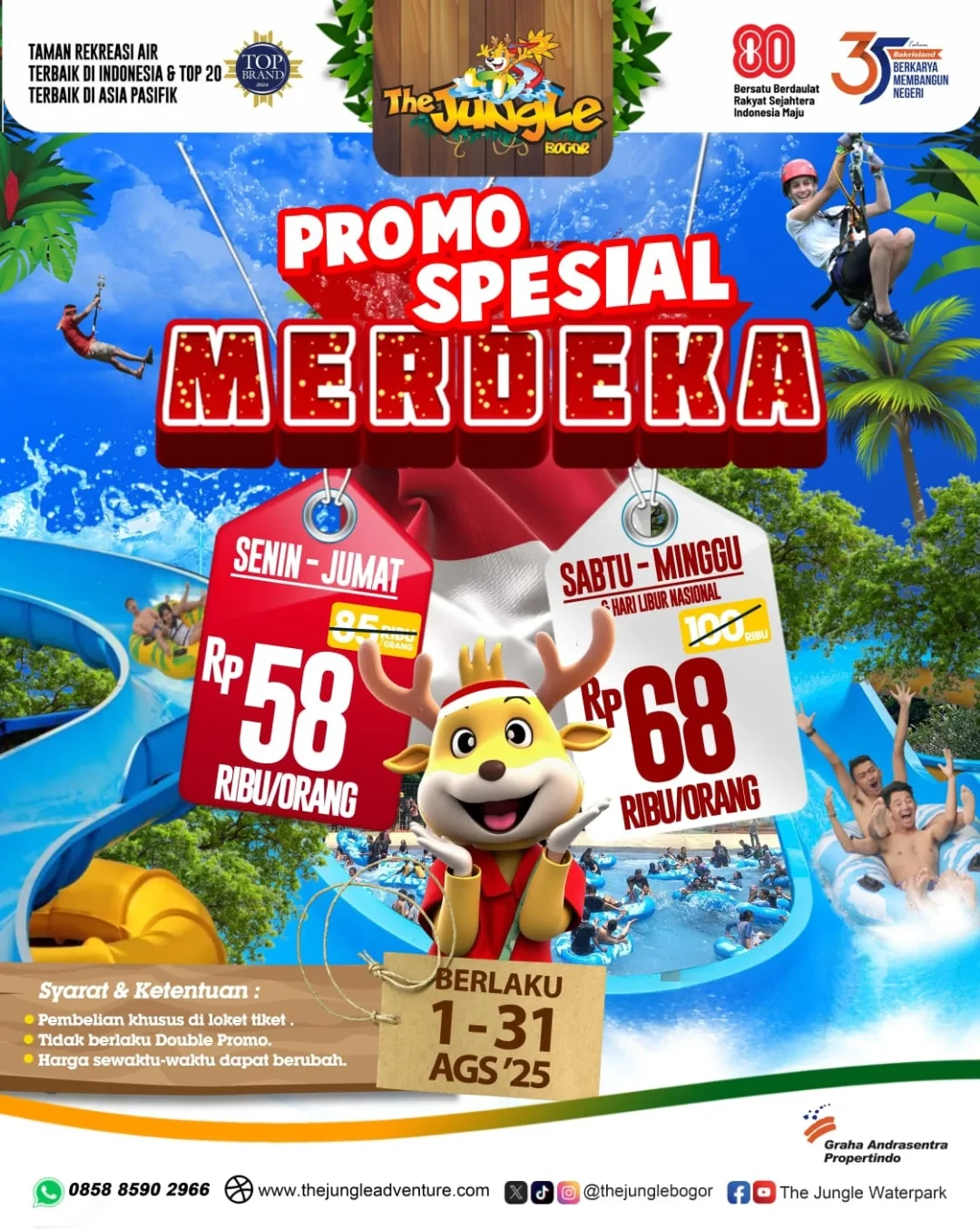 Promo The Jungle Spesial Merdeka Mulai Dari Rp 58K/Orang - Image 1