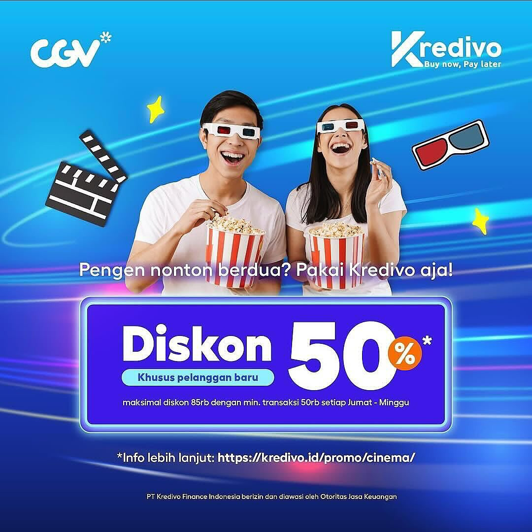 Promo CGV Diskon 50% Untuk Pelanggan Baru Kredivo - Image 1