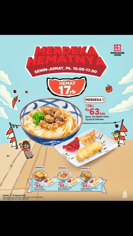 Promo Marugame Udon Merdeka Hematnya Mulai Dari Rp 63 Ribuan - Image 1