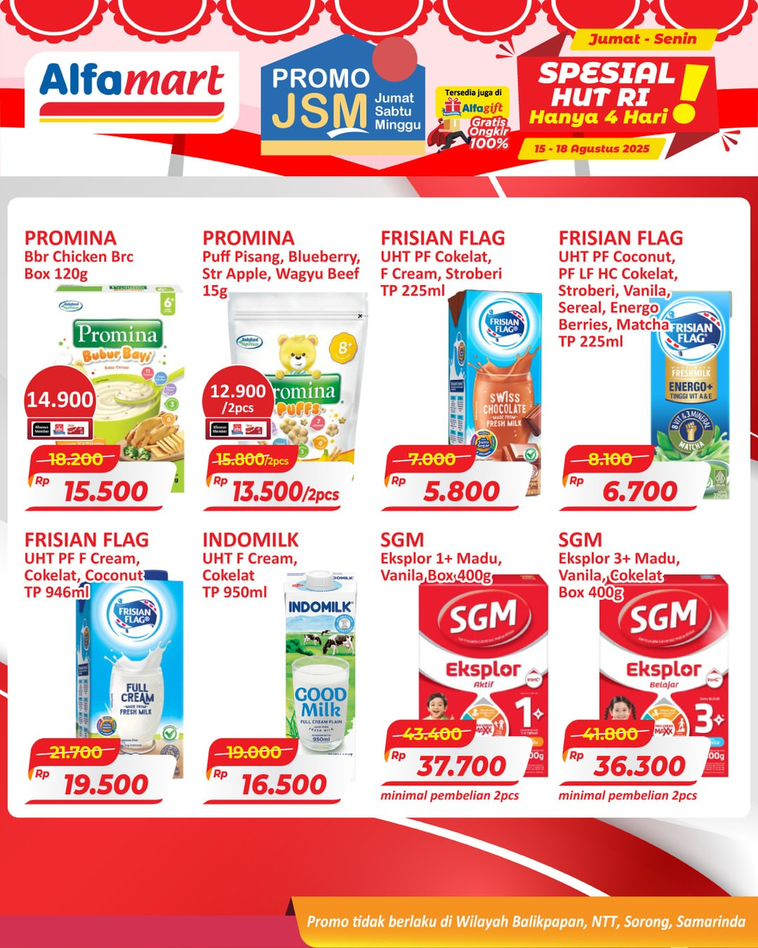 Promo Alfamart JSM Weekend Periode 15 - 18 Agustus 2025 - Image 1