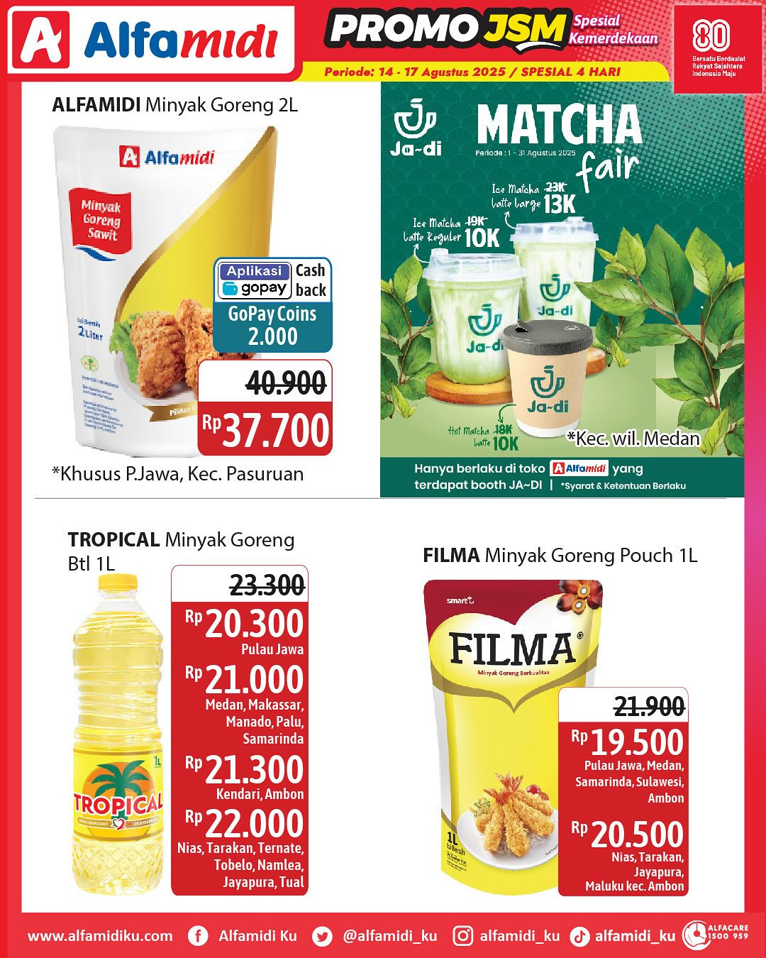 Promo Alfamidi JSM Periode 15 - 18 Agustus 2025 - Image 1