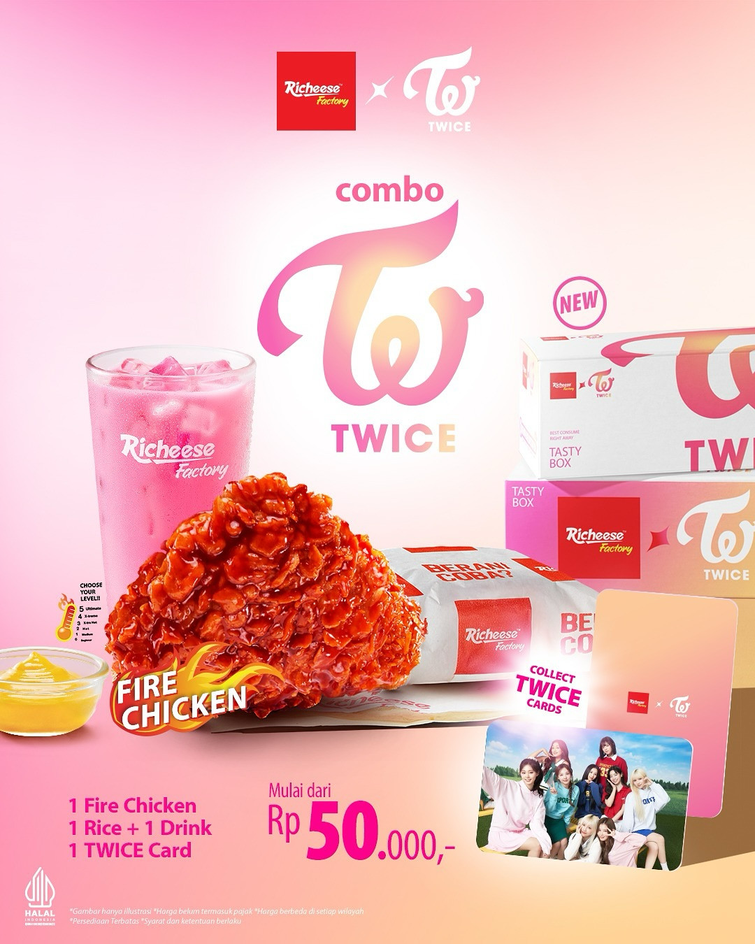 Promo Richeese x TWICE Combo Mulai Dari Rp 50.000 - Image 1