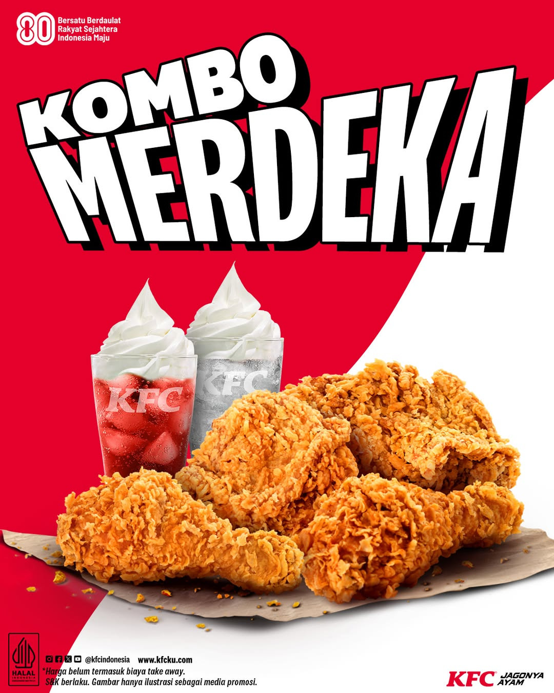 Promo KFC Kombo Merdeka Rp 80.000 - Image 1