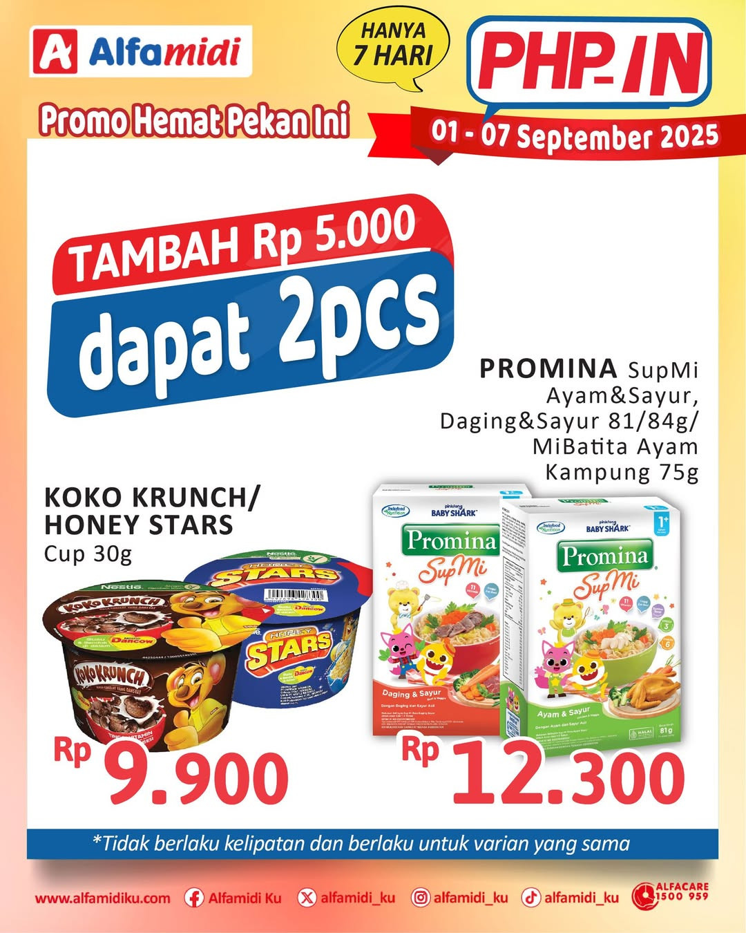 Promo Alfamidi PHPin Periode 1 - 7 September 2025 - Image 1