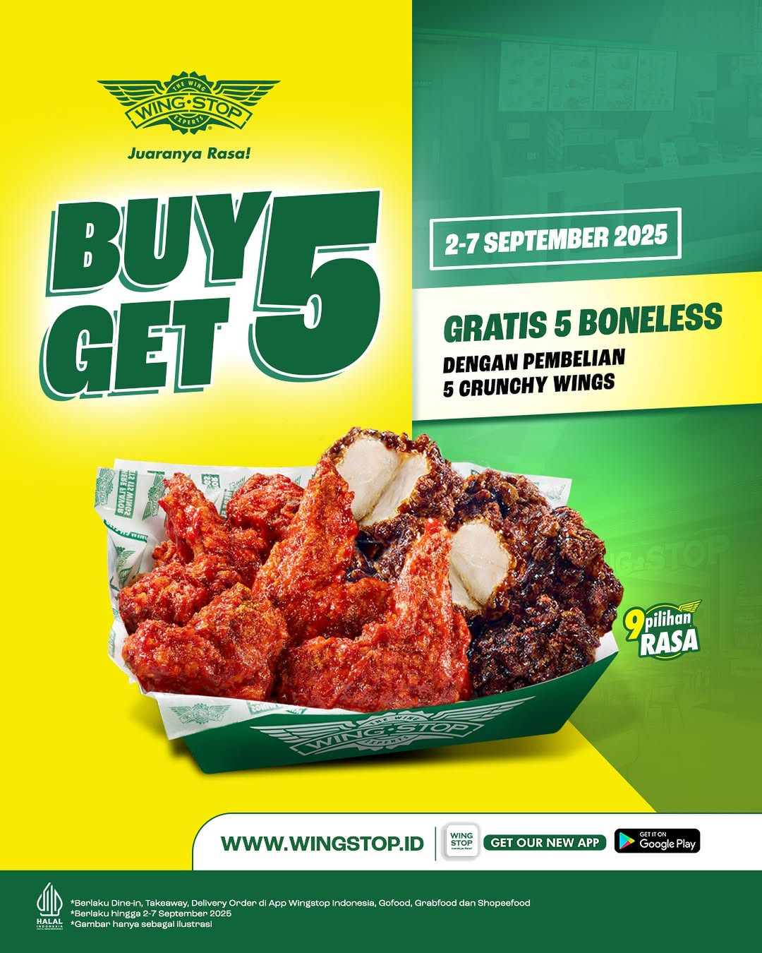 Promo Wingstop Beli 5 GRATIS 5 - Image 1