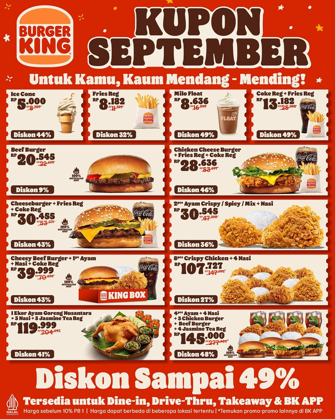 Kupon Burger King September 2025 - Image 1