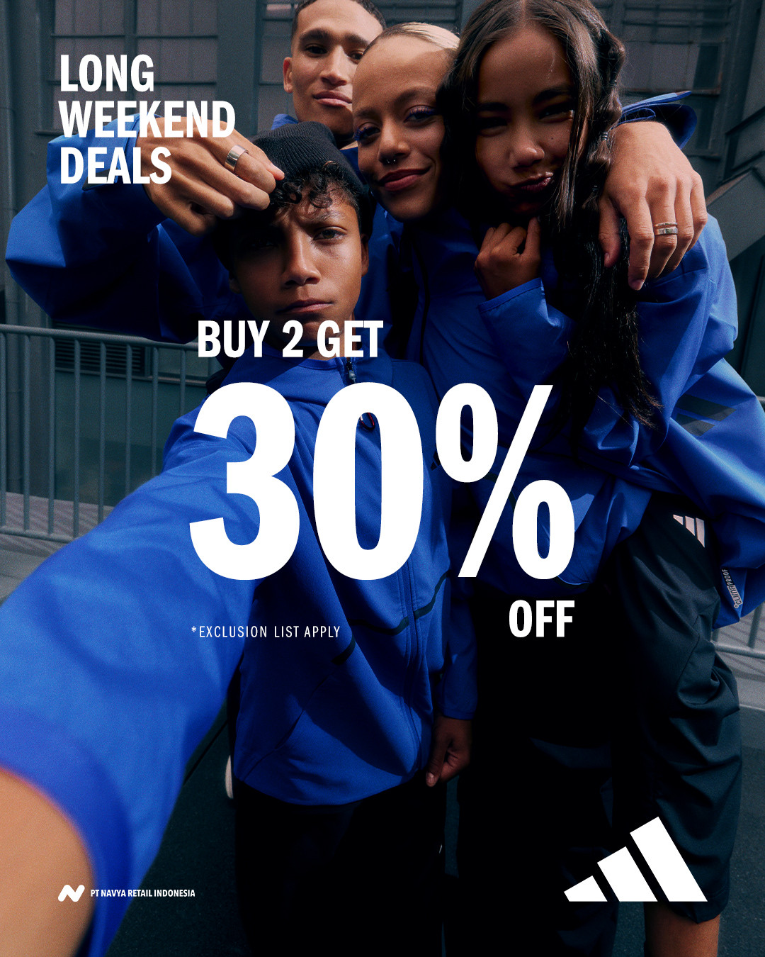 Promo Adidas Long Weekend  Deals Beli 2 Diskon s/d 30% - Image 2