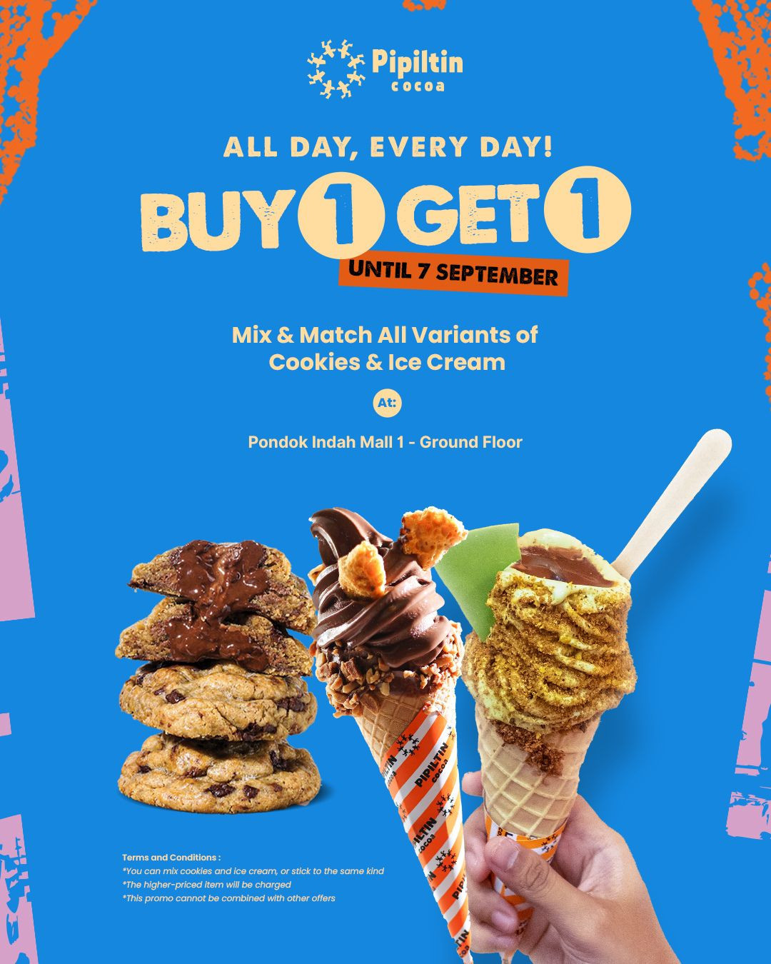 Promo Pipiltin Cocoa Pondok Indah Mall Buy 1 Get 1 FREE - Image 1