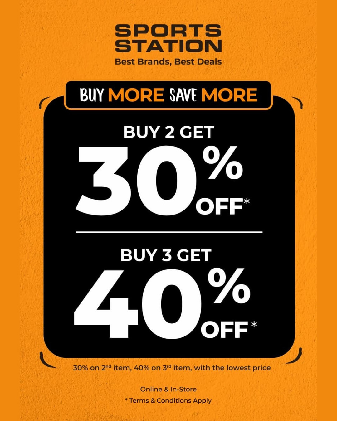 Promo Sports Station Buy More Save More Diskon hingga 40% - Image 1