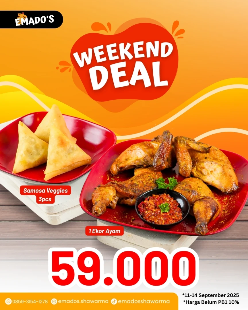 Promo Emados Shawarma Weekend Deal Rp 59.000 - Image 2