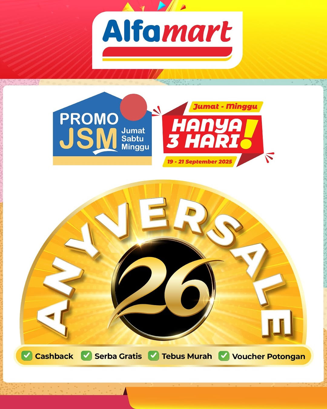 Promo Alfamart JSM Weekend Periode 19 - 21 September 2025 - Image 1
