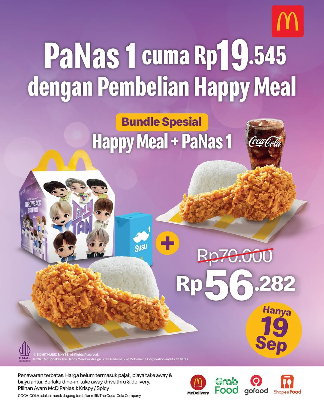 Promo McDonalds PaNas 1 Hanya Rp 19.545 Tiap Pembelian Happy Meal - Image 1