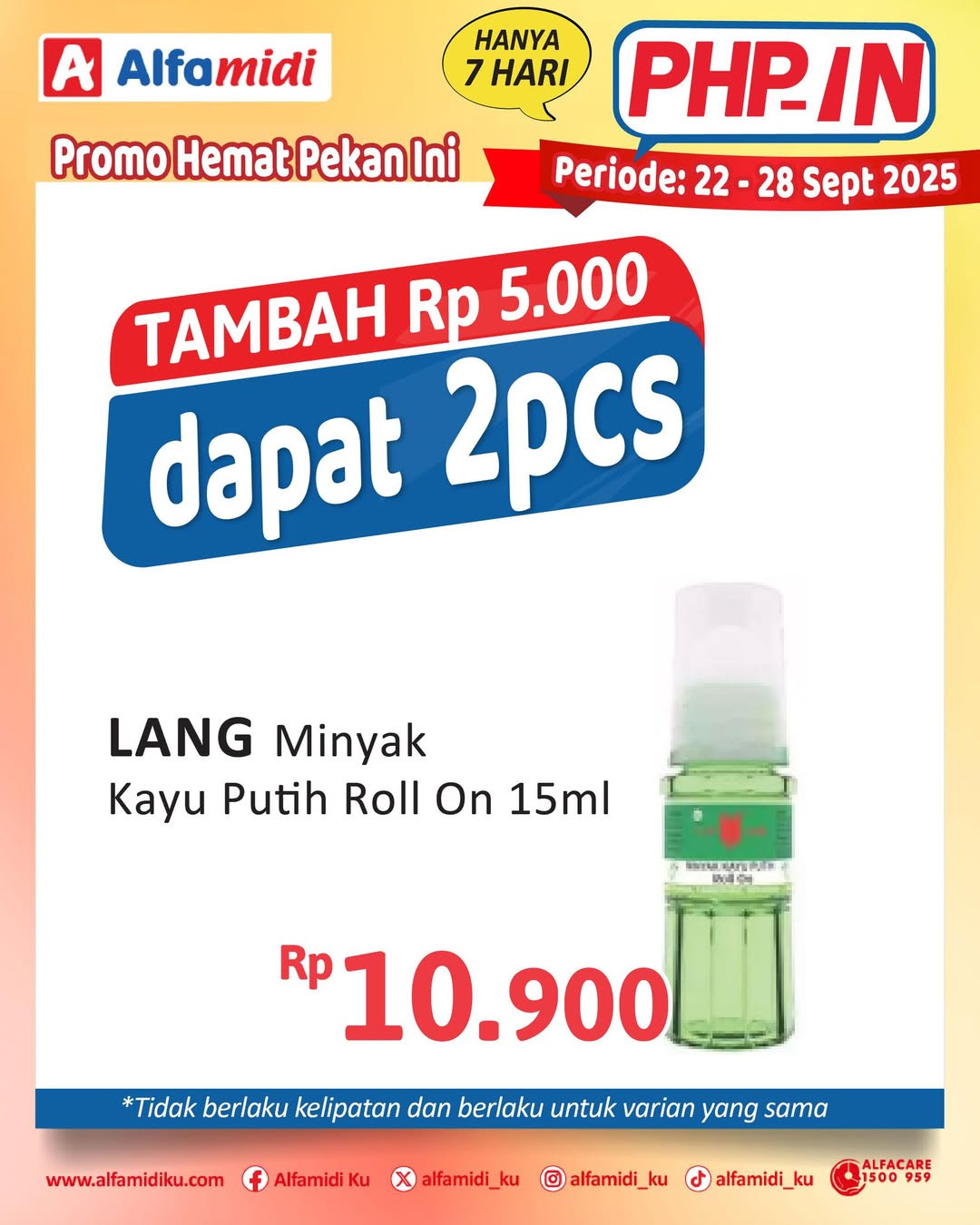 Promo Alfamidi PHPin Periode 22 - 28 September 2025 - Image 1