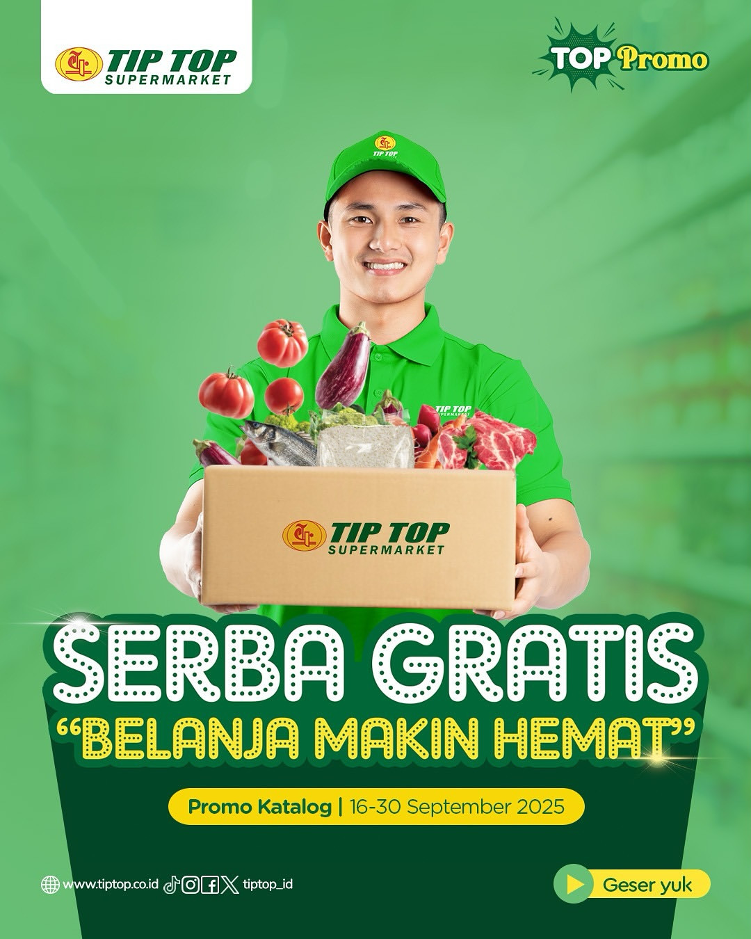 Promo Tip Top Serba Gratis 16 - 30 September 2025