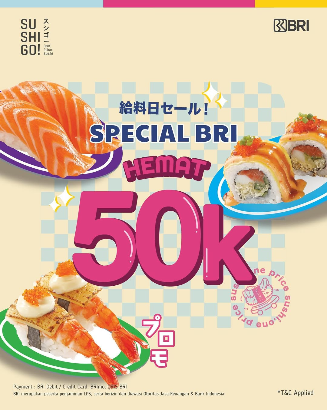 Promo Sushi Go Hemat Rp 50.000 dengan BRI - Image 2