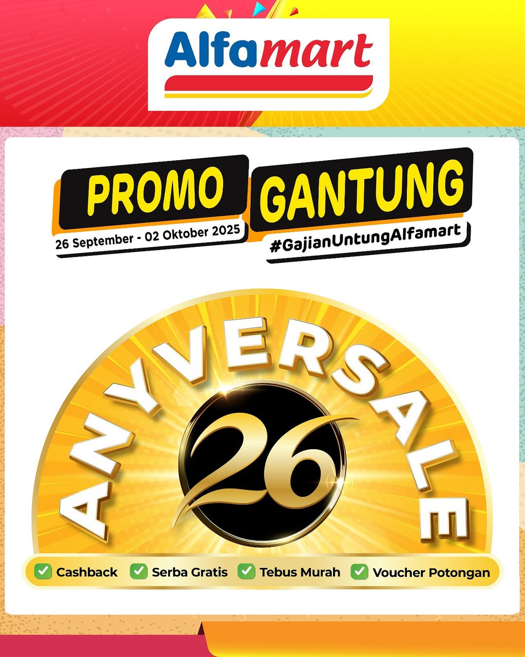 Promo Alfamart Gantung JSM Periode 26 September - 2 Oktober 2025 - Image 1