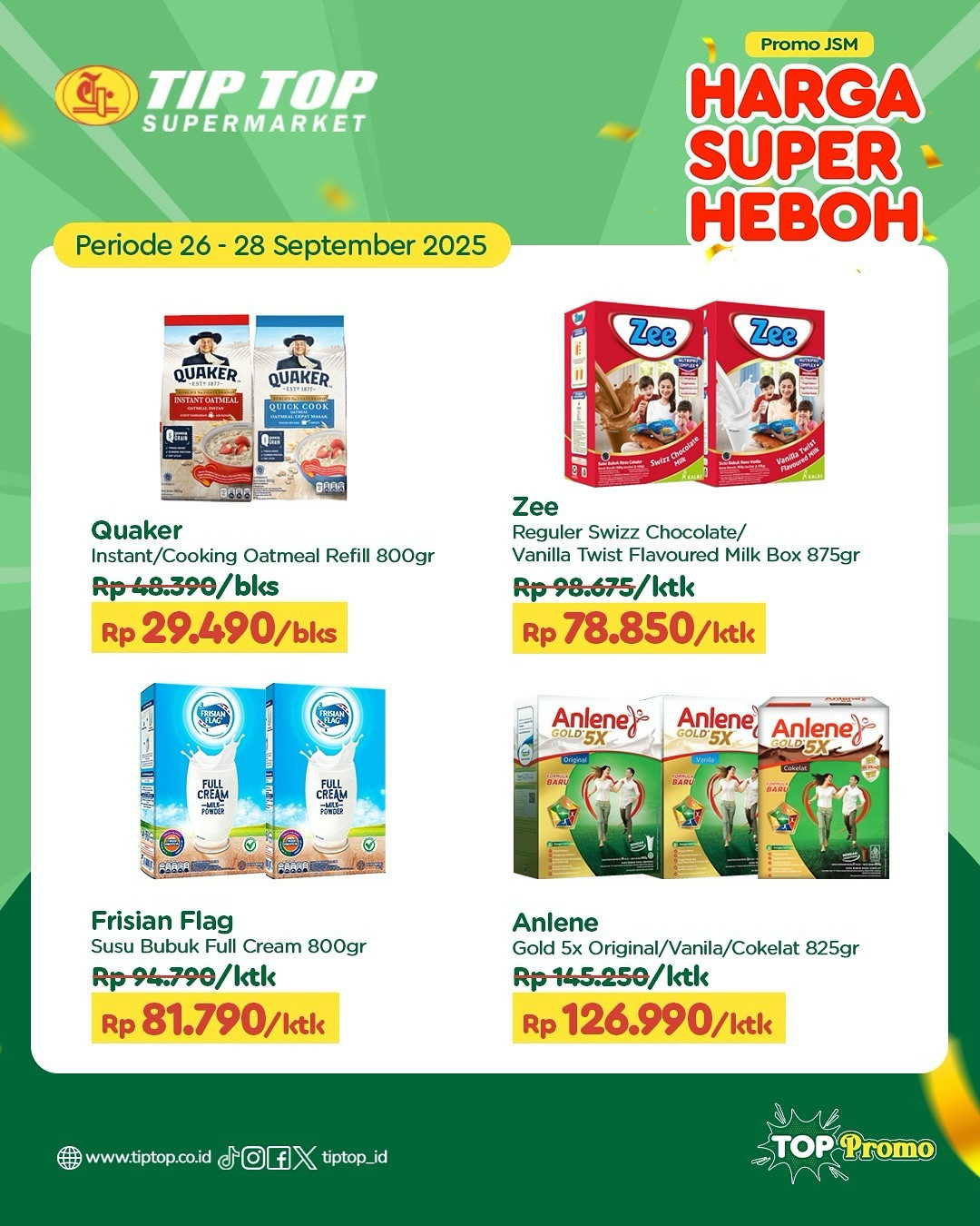 Promo Tip Top JSM Harga Super Heboh Periode 26 - 28 September 2025 - Image 3