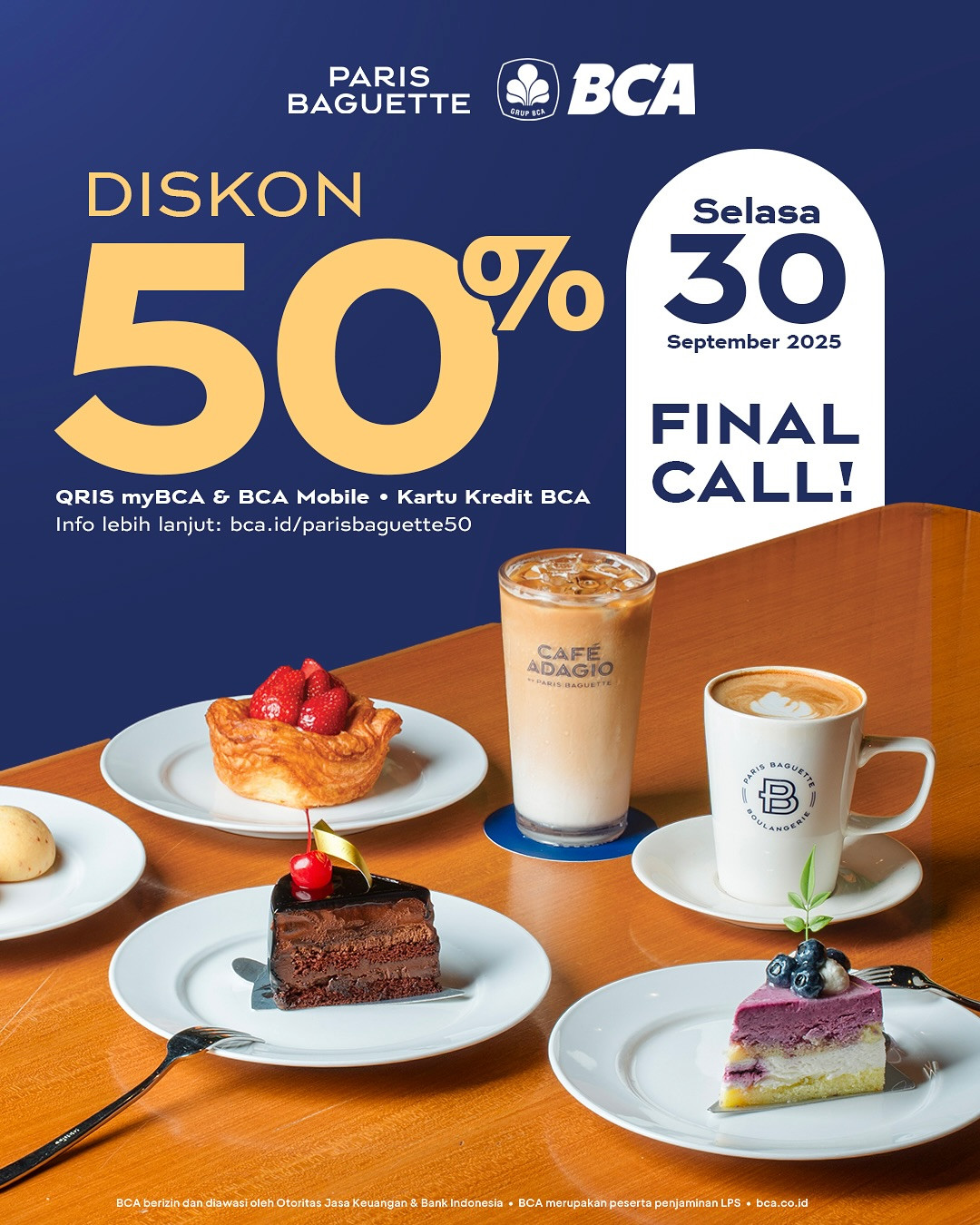 Promo Paris Baguette Diskon 50% dengan BCA - Image 1