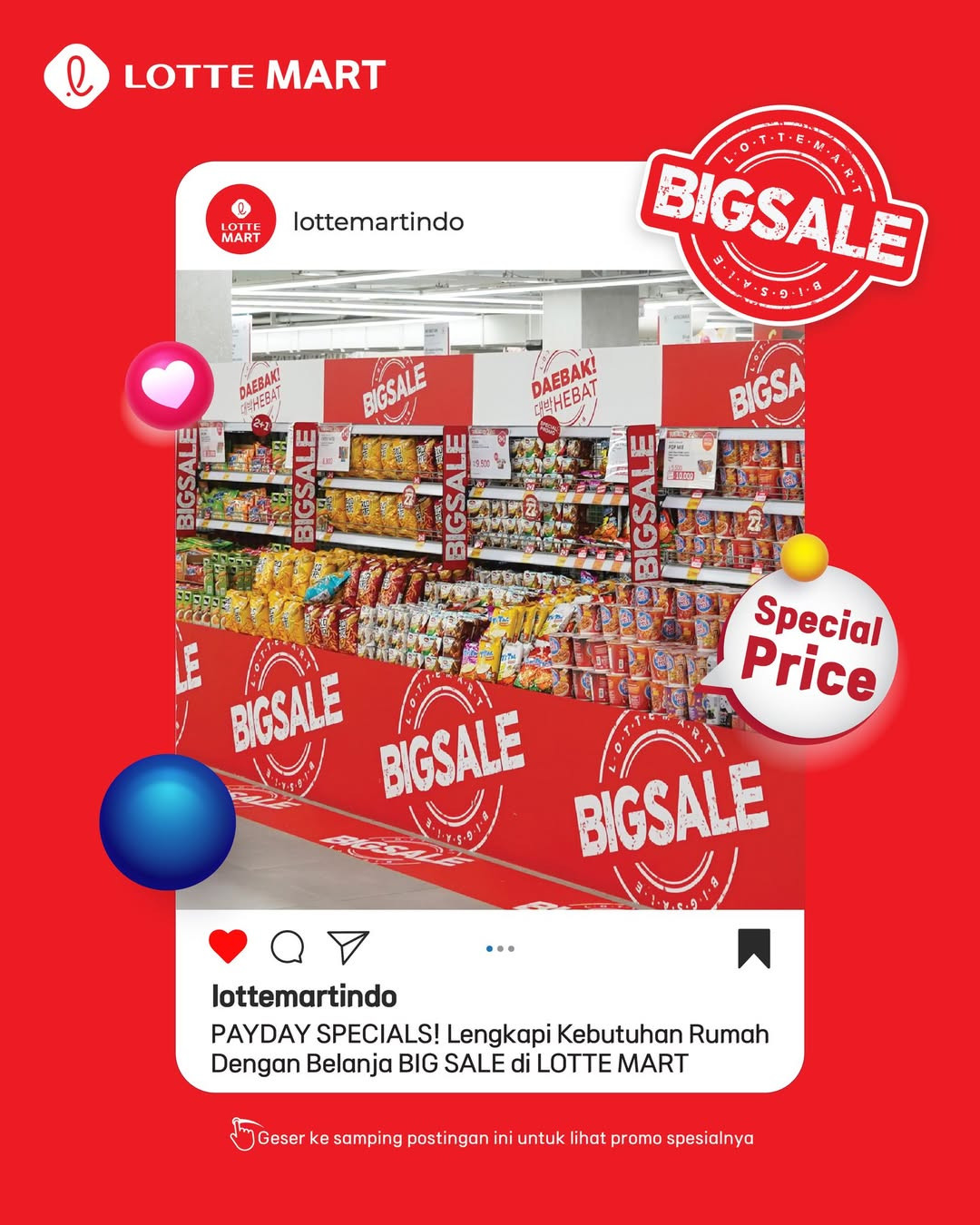 Promo Lottemart Payday Specials Diskon s/d 50% 23 - 26 Oktober 2025 - Image 1